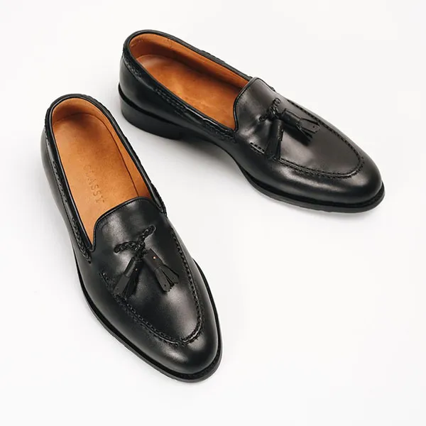 Giày Tây Be Classy Classic Tonkin Tassel Loafer - LF12 Màu Đen - Giày - Vua Hàng Hiệu
