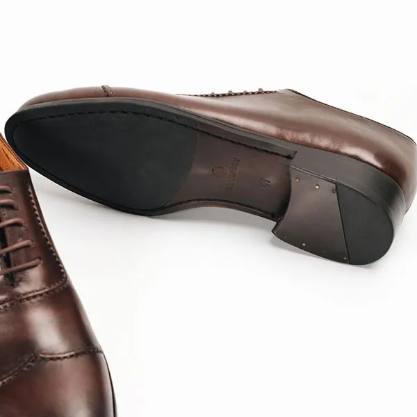 Giày Tây Be Classy Double Stitches Oxford - OF22 Màu Nâu