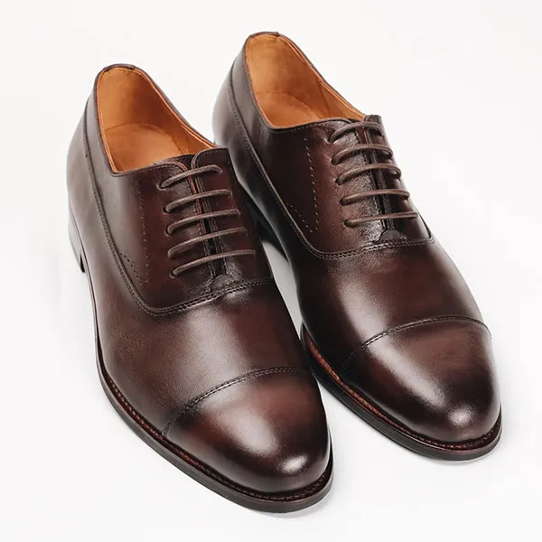 Giày Tây Be Classy Tonkin Captoe Oxford - OF07 Màu Nâu - Giày - Vua Hàng Hiệu