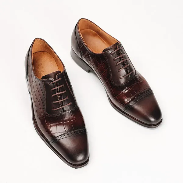 Giày Tây Be Classy The Wiz Oxford - OF30 Màu Nâu - 2