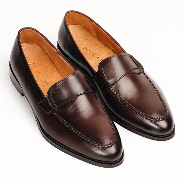 Giày Tây Be Classy Classic The Gents Loafer - LF18 Màu Nâu - Giày - Vua Hàng Hiệu