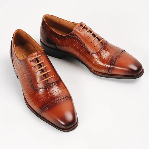 Giày Tây Be Classy The Wiz Oxford - OF30 Màu Nâu Vàng - Giày - Vua Hàng Hiệu