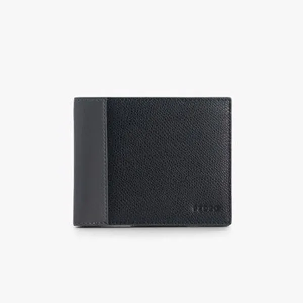 Ví Nam Pedro Textured Leather Bi-Fold Wallet with Flip PM4-16500050 Màu Đen