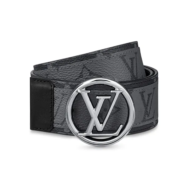 Thắt Lưng Nam Louis Vuitton LV Exclusive Prelaunch Circle 40mm Reversible Belt Màu Đen Xám - Thắt lưng - Vua Hàng Hiệu