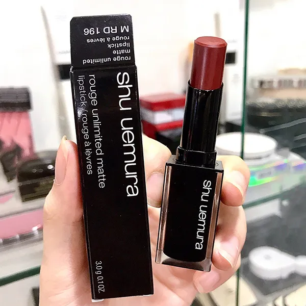 Son Shu Uemura M RD 196 Đỏ Đậm Quyến Rũ - Son Môi - Vua Hàng Hiệu