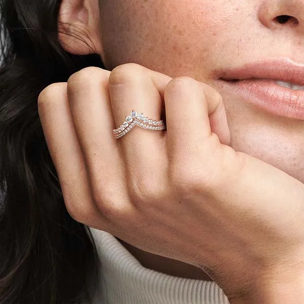 Nhẫn Nữ Pandora Princess Wishbone Ring Màu Vàng Hồng Size 48 - Trang sức - Vua Hàng Hiệu