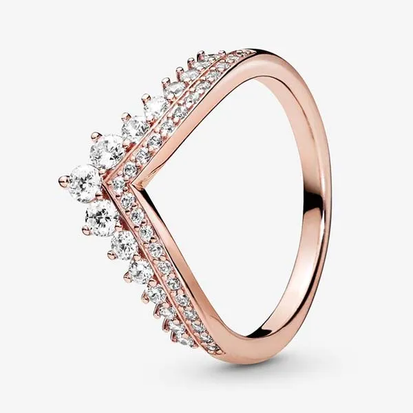 Nhẫn Nữ Pandora Princess Wishbone Ring Màu Vàng Hồng Size 48 - Trang sức - Vua Hàng Hiệu