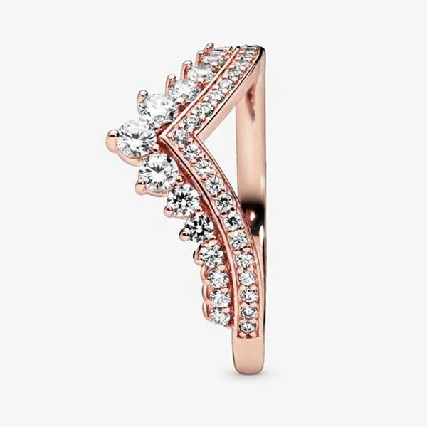 Nhẫn Nữ Pandora Princess Wishbone Ring Màu Vàng Hồng Size 48 - Trang sức - Vua Hàng Hiệu