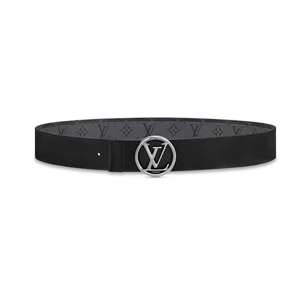 Thắt Lưng Nam Louis Vuitton LV Exclusive Prelaunch Circle 40mm Reversible Belt Màu Đen Xám - Thắt lưng - Vua Hàng Hiệu
