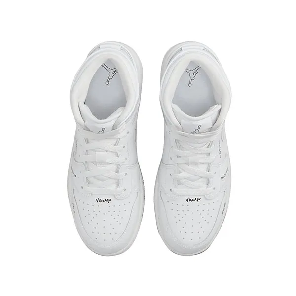 Giày Thể Thao Nike Air Jordan 1 Mid GS Schematic Màu Trắng Size 39 - Giày - Vua Hàng Hiệu