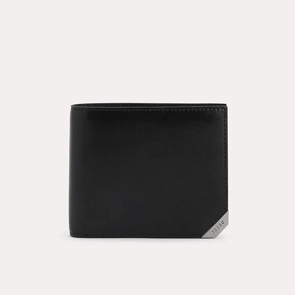 Ví Nam Pedro Textured Leather Bi-Fold Wallet with Flip PM4-15940200 Màu Đen
