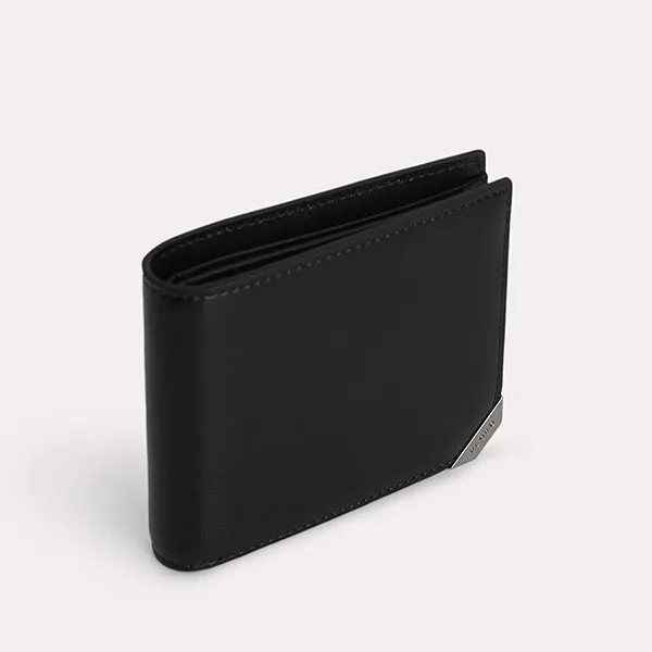 Ví Nam Pedro Textured Leather Bi-Fold Wallet with Flip PM4-15940200 Màu Đen