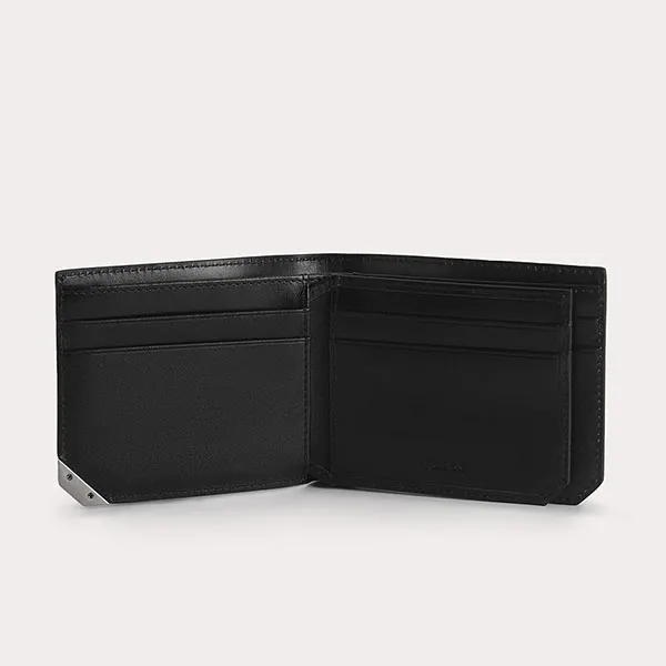 Ví Nam Pedro Textured Leather Bi-Fold Wallet with Flip PM4-15940200 Màu Đen