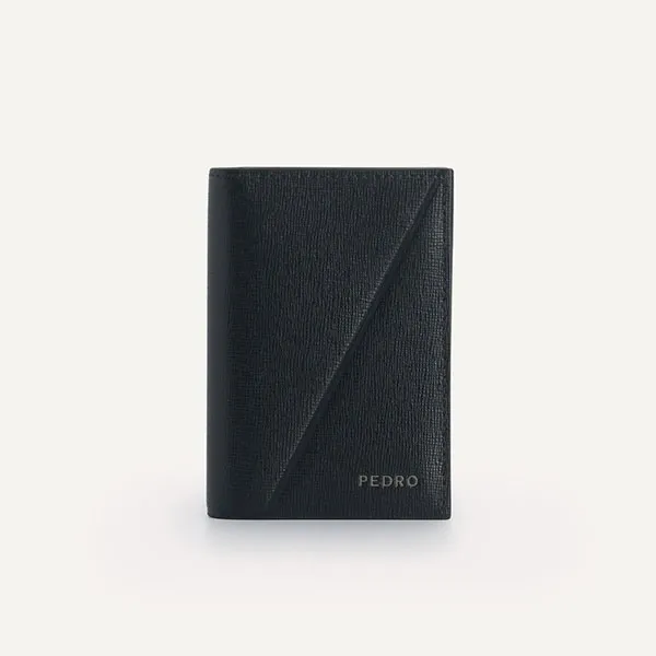 Ví Nam Pedro Textured Leather Bi-Fold Cardholder PM4-25940081 Màu Đen