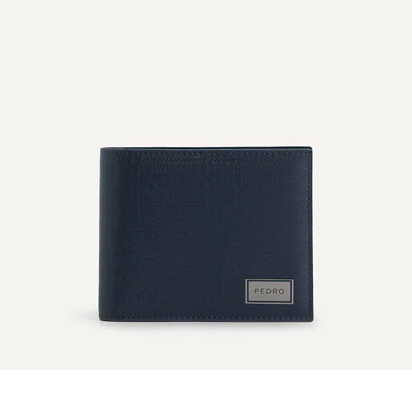 Ví Nam Pedro Leather Bi-Fold Wallet with Insert PM4-15940211 Màu Xanh Navy