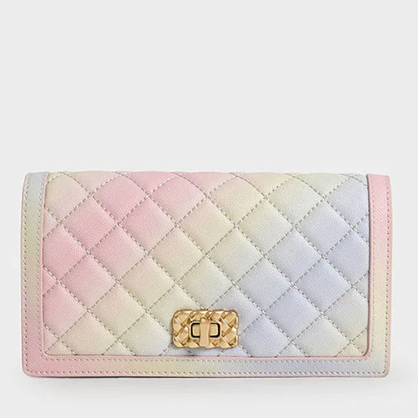 Túi Xách Nữ Charles & Keith CNK Micaela Quilted Phone Pouch Multi 70840448