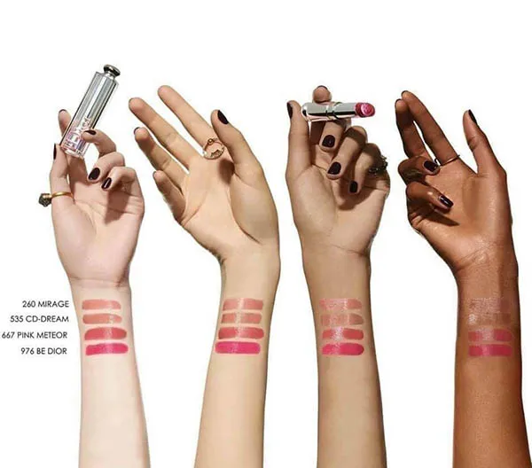 Set Son Dior Addict Can’t Get Enough Shine 4 Màu, Kèm Túi