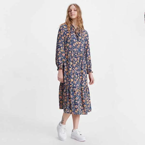 Váy Nữ Levi's Dresses Na 29798-0001-S Màu Xanh Navy Họa Tiết