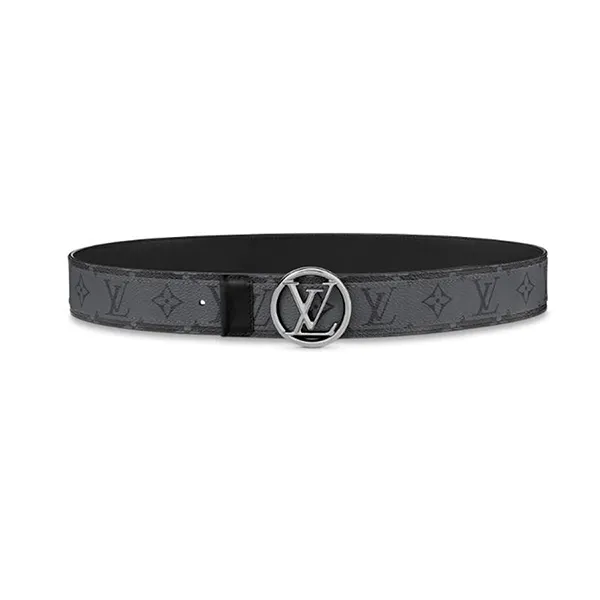 Thắt Lưng Nam Louis Vuitton LV Exclusive Prelaunch Circle 40mm Reversible Belt Màu Đen Xám - Thắt lưng - Vua Hàng Hiệu