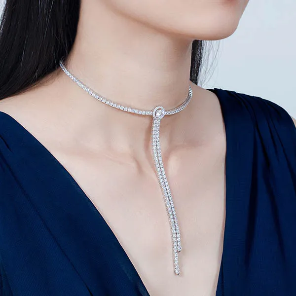 Dây Chuyền CZ Lộc Phúc Fine Jewelry VFH0943ANWWG.06 Vàng Trắng - Trang sức - Vua Hàng Hiệu
