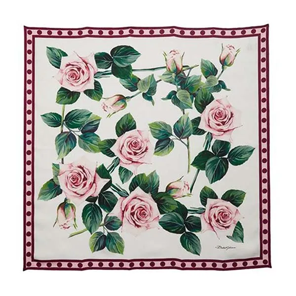 Khăn Quàng Cổ Nữ Dolce & Gabbana D&G Rose Print Scarf Dolce U0026 Gabbana Phối Màu