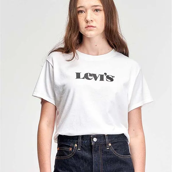 Áo Phông Levi's Women's Graphic Varsity T-Shirt 69973-0218 Màu Trắng - Thời trang - Vua Hàng Hiệu