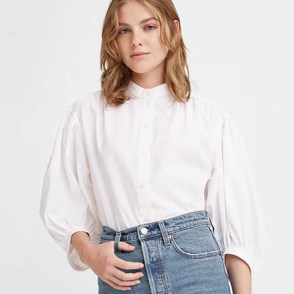 Áo Sơ Mi Nữ Levi's Three-Quarter Standard-Regular A1778-0000 Màu Trắng