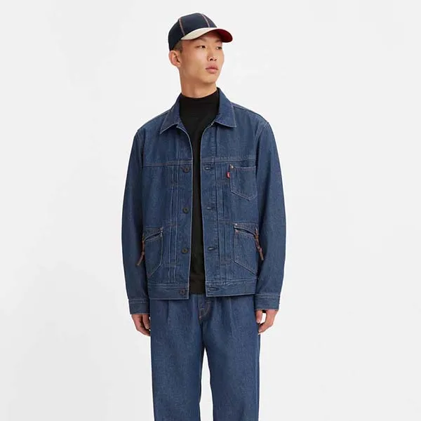 Áo Khoác Jeans Nam Levi's Ls Standard-Regular A2699-0000 Màu Xanh Bò - Thời trang - Vua Hàng Hiệu
