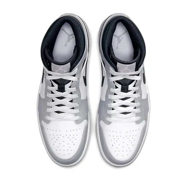 Giày Nike Jordan 1 Mid Light Smoke Grey Anthracite Màu Xám Size 42.5 - Giày - Vua Hàng Hiệu