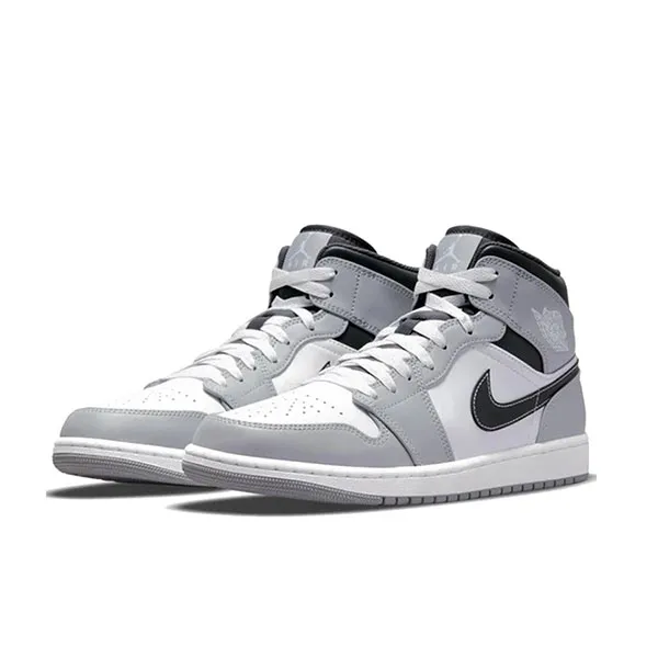Giày Nike Jordan 1 Mid Light Smoke Grey Anthracite Màu Xám Size 42.5 - Giày - Vua Hàng Hiệu