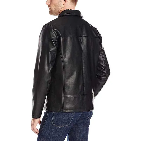 Áo Khoác Da Nam Cole Haan Signature Faux-Leather Jacket Màu Đen - Thời trang - Vua Hàng Hiệu