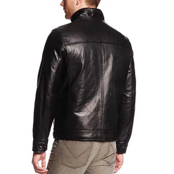 Áo Khoác Da Nam Tommy Hilfiger Classic Leather Jacket Màu Đen - Thời trang - Vua Hàng Hiệu