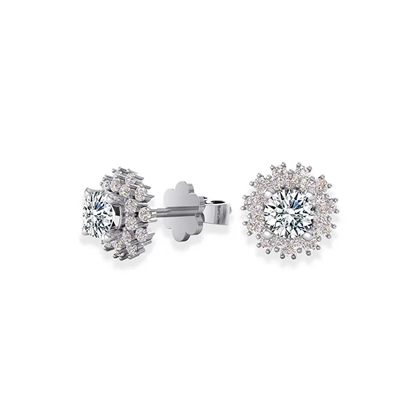 Khuyên Tai Jemmia Diamond Moissanite 14K BT2021102355 Vàng Trắng (Giá Chưa Bao Gồm Đá Chủ)