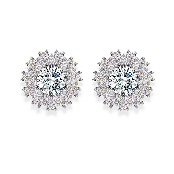 Khuyên Tai Jemmia Diamond Moissanite 14K BT2021102355 Vàng Trắng (Giá Chưa Bao Gồm Đá Chủ)