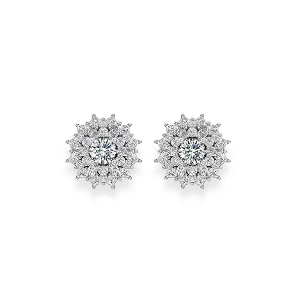 Khuyên Tai Jemmia Diamond Moissanite 14K BT2021102358 Màu Vàng Trắng (Giá Chưa Bao Gồm Đá Chủ) - Trang sức - Vua Hàng Hiệu