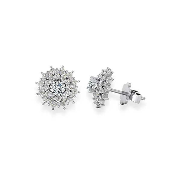 Khuyên Tai Jemmia Diamond Moissanite 14K BT2021102358 Màu Vàng Trắng (Giá Chưa Bao Gồm Đá Chủ) - Trang sức - Vua Hàng Hiệu