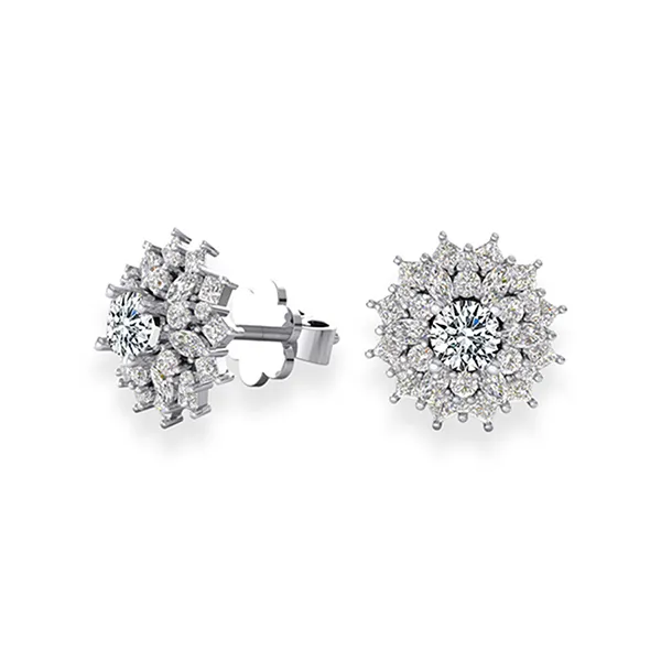 Khuyên Tai Jemmia Diamond Moissanite 14K BT2021102358 Màu Vàng Trắng (Giá Chưa Bao Gồm Đá Chủ) - Trang sức - Vua Hàng Hiệu