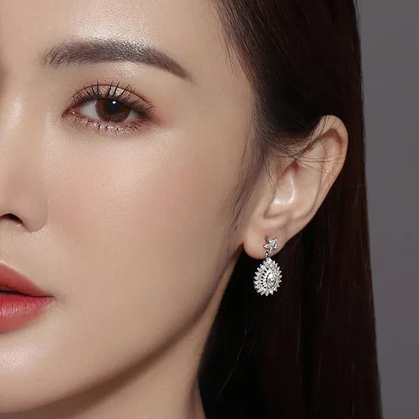 Khuyên Tai Jemmia Diamond Moissanite BT2020100500 Màu Vàng Trắng (Giá Chưa Bao Gồm Đá Chủ)