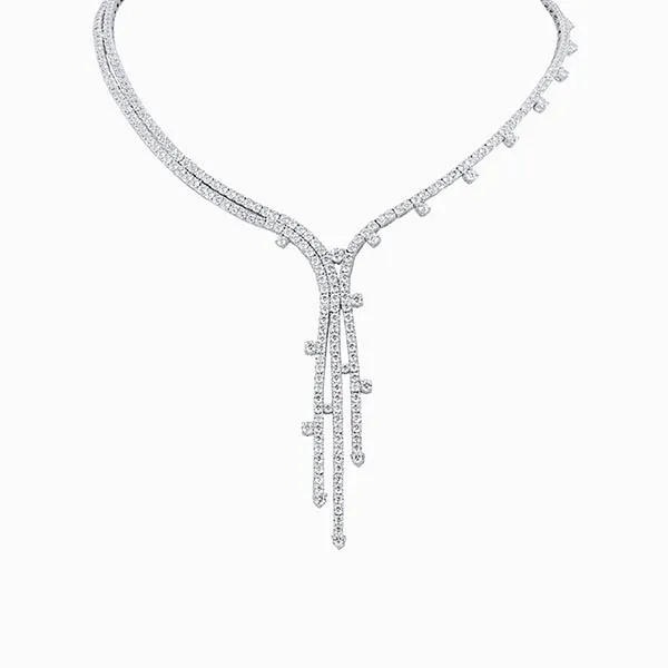 Dây Chuyền CZ Lộc Phúc Fine Jewelry VFH0167ANWWG.06 Vàng Trắng