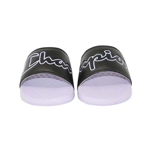 Dép Champion Script Logo Split Slide 'Black Violet' CM100373W Màu Tím Đen