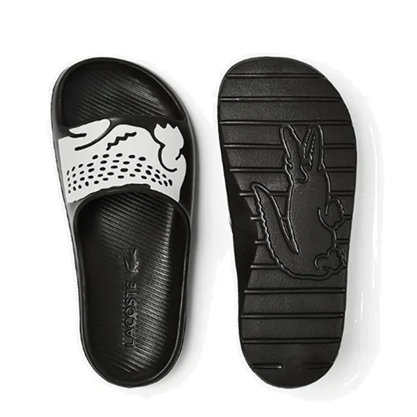 Dép Quai Ngang Lacoste Croco 2.0 Slides Black Màu Đen Size 42