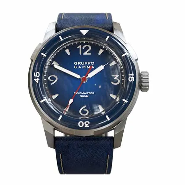 Đồng Hồ Nam Gruppo Gamma Divemaster DG-06 Màu Xám Mặt Xanh Lam