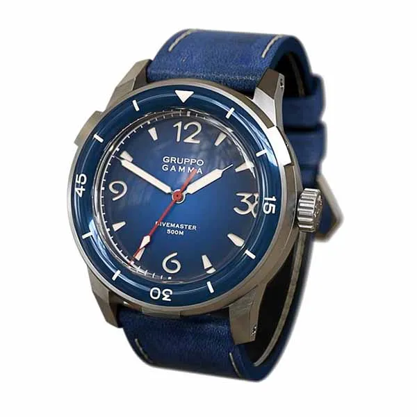 Đồng Hồ Nam Gruppo Gamma Divemaster DG-06 Màu Xám Mặt Xanh Lam