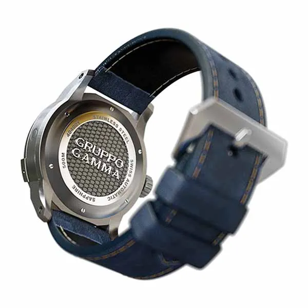 Đồng Hồ Nam Gruppo Gamma Divemaster DG-06 Màu Xám Mặt Xanh Lam