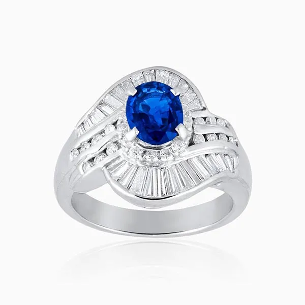 Nhẫn Lộc Phúc Fine Jewelry F1C.PLATIN006 Vàng Trắng Đính Kim Cương