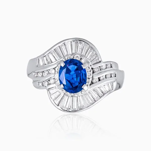 Nhẫn Lộc Phúc Fine Jewelry F1C.PLATIN006 Vàng Trắng Đính Kim Cương