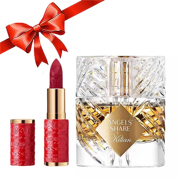 Combo Kilian (Nước Hoa Angels' Share Edp 50ml + Son Lì Matte Màu 240 Limited Màu Đỏ Cherry) - Nước hoa - Vua Hàng Hiệu