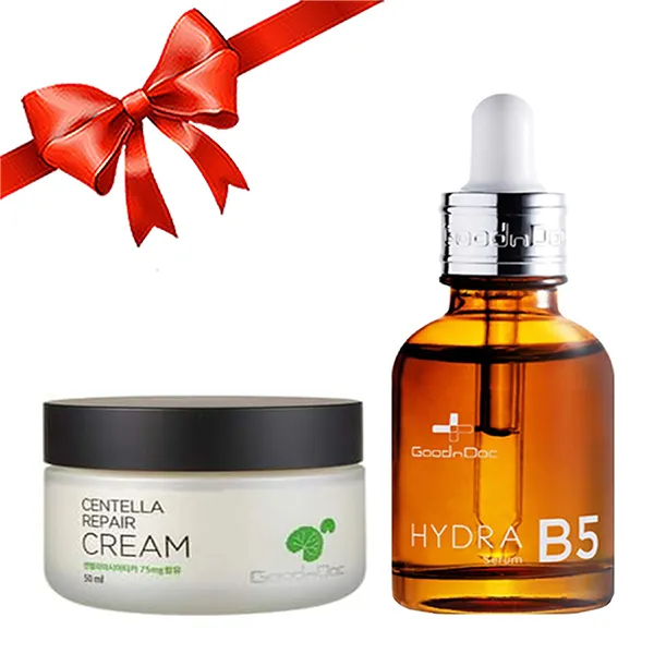 Combo Dưỡng Da Goodndoc ( Serum B5 + Kem Dưỡng Rau Má Centella Repair) - Mỹ phẩm - Vua Hàng Hiệu