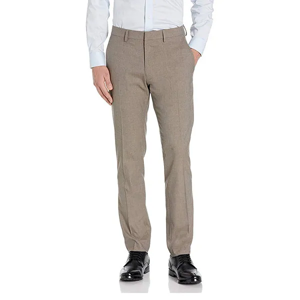 Quần Tây Nam Kenneth Cole Reaction Slim Fit Flat Front Flex Waistband Dress Pant Màu Be - Thời trang - Vua Hàng Hiệu