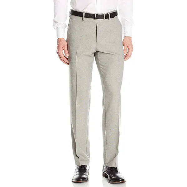 Quần Tây Nam Kenneth Cole Reaction Stretch Modern-Fit Flat-Front Pant Màu Ghi Sáng - Thời trang - Vua Hàng Hiệu